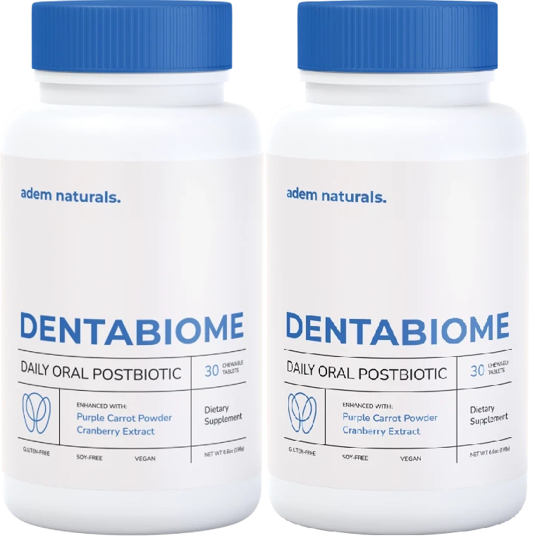 DentaBiome oral postbiotic supplement bottle