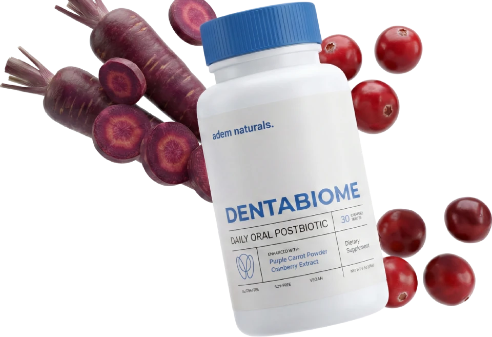 DentaBiome oral postbiotic with purple carrot and cranberry